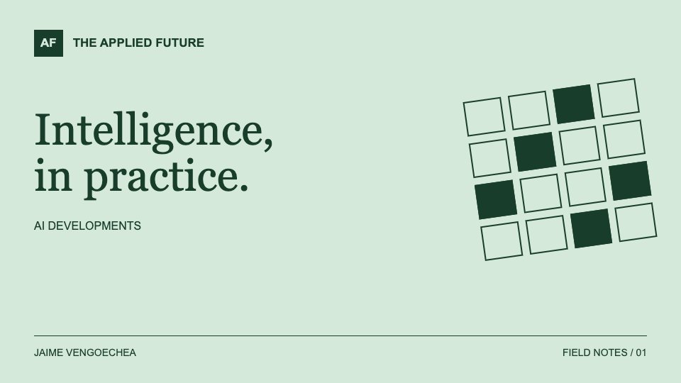 The Applied Future editorial artwork: AI developments