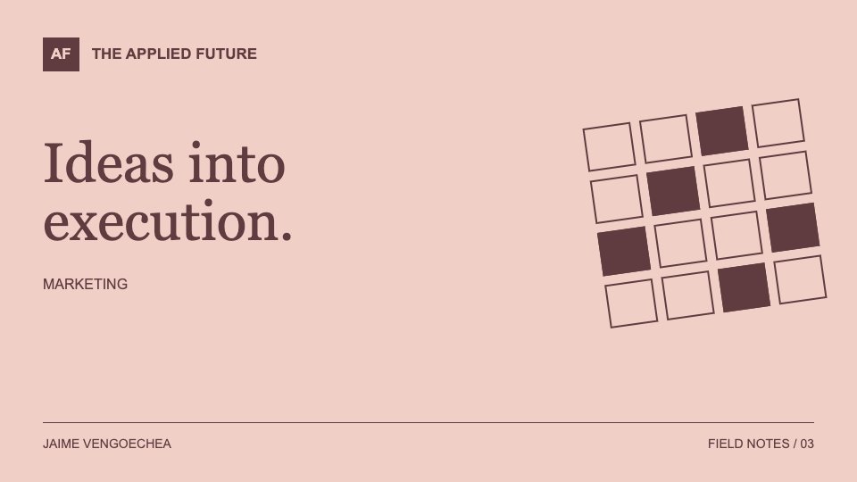 The Applied Future editorial artwork: Marketing
