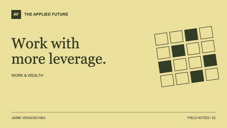 The Applied Future editorial artwork: Work & wealth