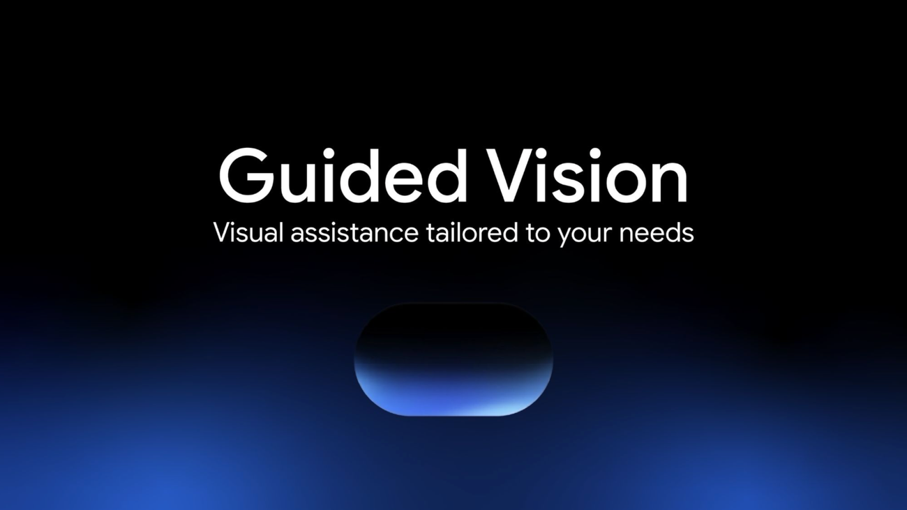 Google's Guided Vision announcement title graphic
