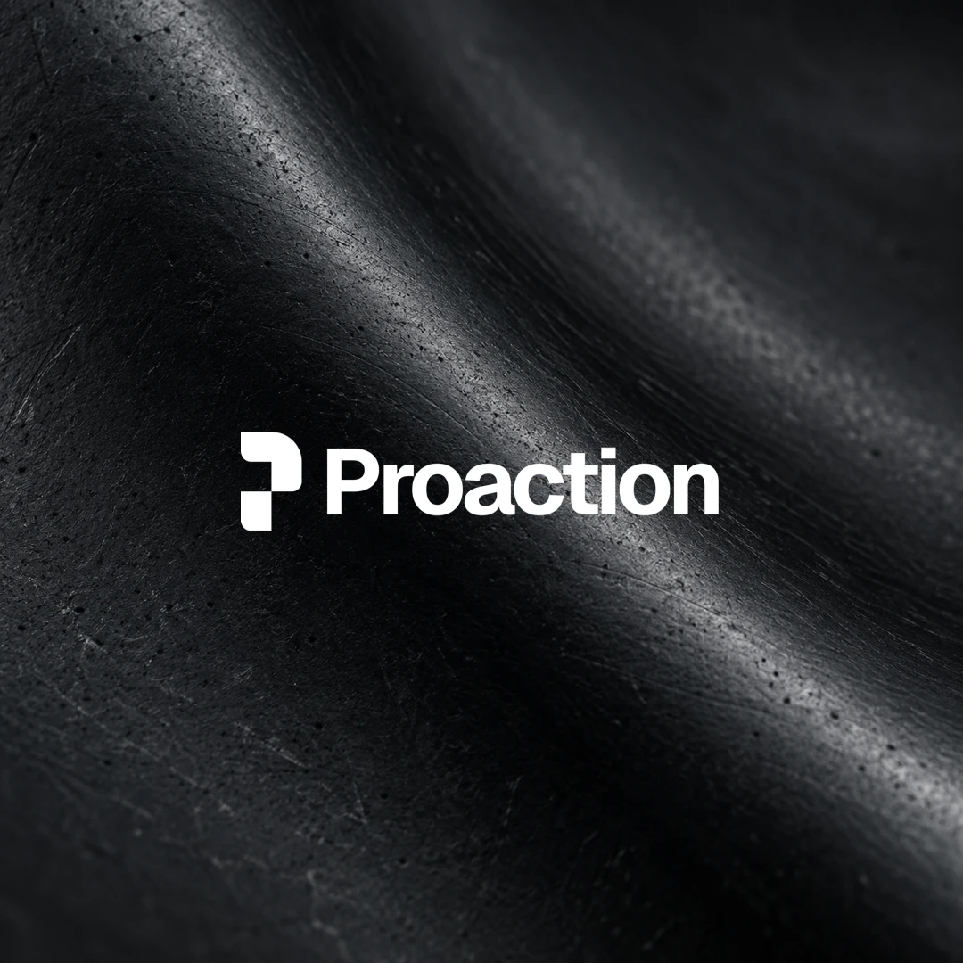OpenAI customer-story artwork with the Proaction wordmark on a dark textured background